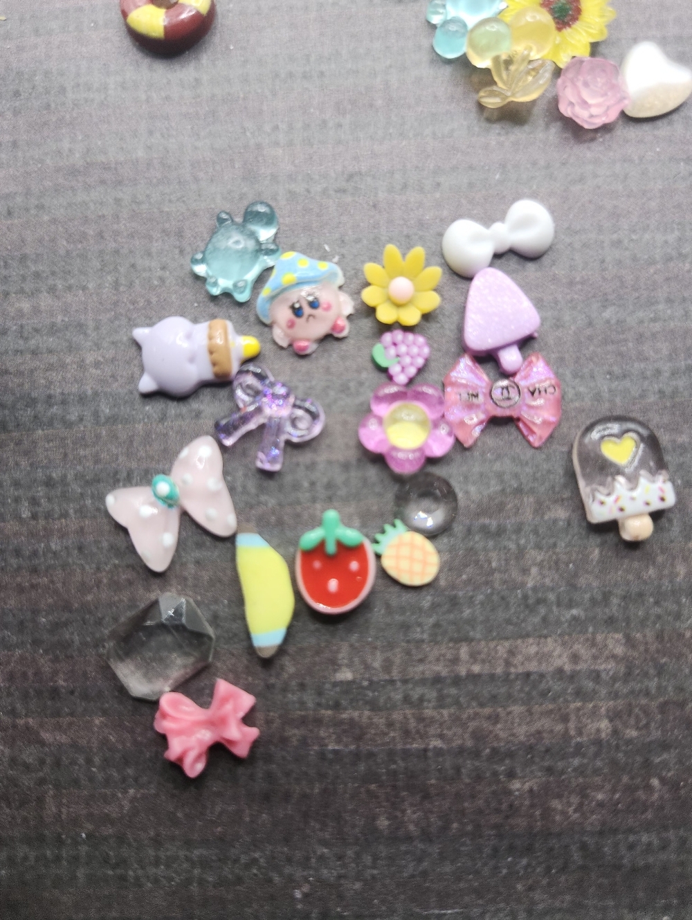 Mixed Assorted Resin Cabochons and Charrms For Nail Decararion Or Crafts - Picture 3 of 4